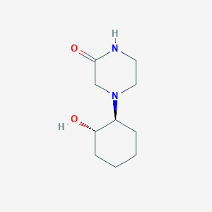 4-((1S,2S)-2-Hydroxycyclohexyl)piperazin-2-one