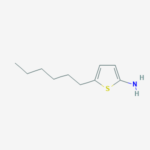 molecular formula C10H17NS B13358243 5-Hexylthiophen-2-amine 