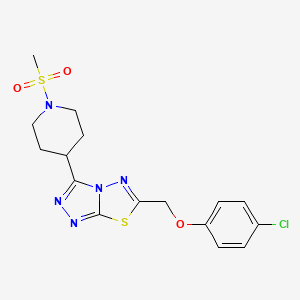 4-Chlorophenyl {3-[1-(methylsulfonyl)-4-piperidinyl][1,2,4]triazolo[3,4-b][1,3,4]thiadiazol-6-yl}methyl ether