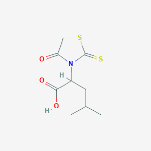 4-Methyl-2-(4-oxo-2-thioxothiazolidin-3-yl)pentanoic acid