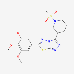 3-[1-(Methylsulfonyl)-3-piperidinyl]-6-(3,4,5-trimethoxyphenyl)[1,2,4]triazolo[3,4-b][1,3,4]thiadiazole