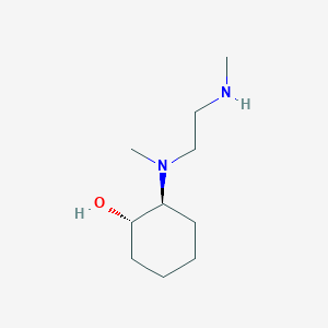 molecular formula C10H22N2O B13358344 (1S,2S)-2-(Methyl(2-(methylamino)ethyl)amino)cyclohexan-1-ol 