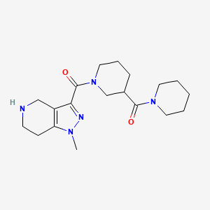 1-methyl-3-{[3-(piperidin-1-ylcarbonyl)piperidin-1-yl]carbonyl}-4,5,6,7-tetrahydro-1H-pyrazolo[4,3-c]pyridine hydrochloride