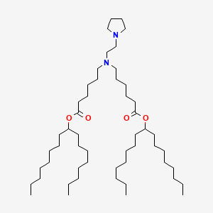 molecular formula C52H102N2O4 B13358415 Di(heptadecan-9-yl) 6,6'-((2-(pyrrolidin-1-yl)ethyl)azanediyl)dihexanoate 