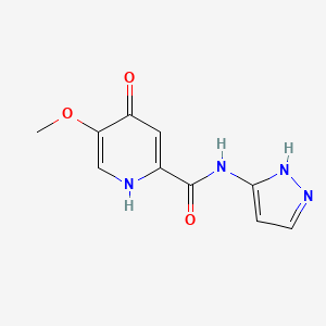 4-hydroxy-5-methoxy-N-(1H-pyrazol-3-yl)pyridine-2-carboxamide