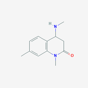 1,7-Dimethyl-4-(methylamino)-3,4-dihydroquinolin-2(1H)-one