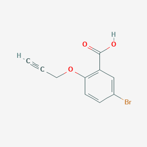 molecular formula C10H7BrO3 B1335845 5-Bromo-2-(prop-2-yn-1-yloxy)benzoic acid CAS No. 62176-25-4