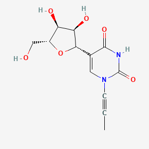 5-((2S,3R,4S,5R)-3,4-Dihydroxy-5-(hydroxymethyl)tetrahydrofuran-2-yl)-1-(prop-1-yn-1-yl)pyrimidine-2,4(1H,3H)-dione