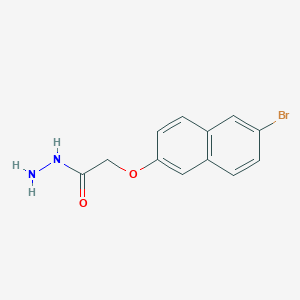 molecular formula C12H11BrN2O2 B1335854 2-[(6-溴-2-萘基)氧基]乙酰肼 CAS No. 438219-93-3
