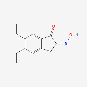 5,6-Diethyl-2-(hydroxyimino)-2,3-dihydro-1H-inden-1-one