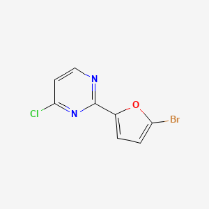 2-(5-Bromofuran-2-yl)-4-chloropyrimidine