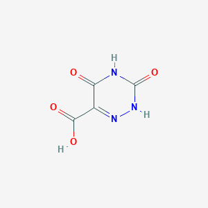 molecular formula C4H3N3O4 B1335859 二羟基-1,2,4-三嗪-6-羧酸 CAS No. 13924-15-7