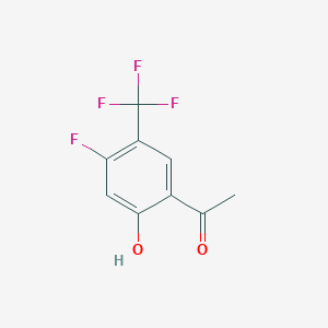 1-(4-Fluoro-2-hydroxy-5-(trifluoromethyl)phenyl)ethan-1-one