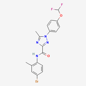 N-(4-bromo-2-methylphenyl)-1-[4-(difluoromethoxy)phenyl]-5-methyl-1H-1,2,4-triazole-3-carboxamide