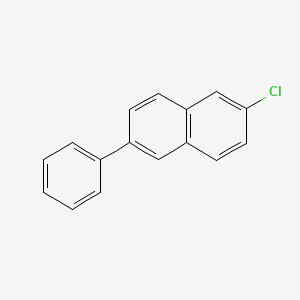 molecular formula C16H11Cl B13358744 2-Chloro-6-phenylnaphthalene 