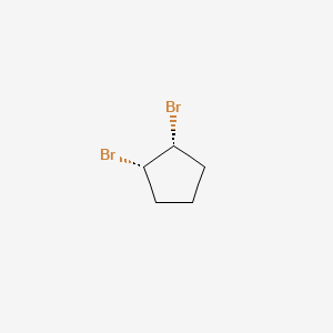 molecular formula C5H8Br2 B13358767 cis-1,2-Dibromocyclopentane 