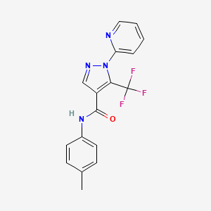 N-(4-methylphenyl)-1-(2-pyridinyl)-5-(trifluoromethyl)-1H-pyrazole-4-carboxamide