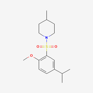 4-Isopropyl-2-[(4-methyl-1-piperidinyl)sulfonyl]phenyl methyl ether