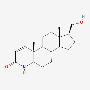 (4aR,6aS,7S)-7-(Hydroxymethyl)-4a,6a-dimethyl-1,4a,4b,5,6,6a,7,8,9,9a,9b,10,11,11a-tetradecahydro-2H-indeno[5,4-f]quinolin-2-one