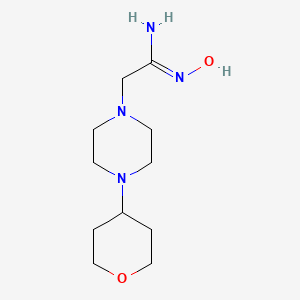 molecular formula C11H22N4O2 B13358798 (Z)-N'-hydroxy-2-[4-(oxan-4-yl)piperazin-1-yl]ethanimidamide 