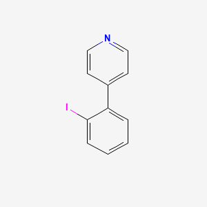 molecular formula C11H8IN B13358834 4-(2-Iodophenyl)pyridine 