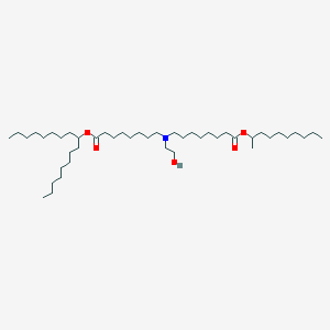 molecular formula C45H89NO5 B13358857 Decan-2-yl 8-((8-(heptadecan-9-yloxy)-8-oxooctyl)(2-hydroxyethyl)amino)octanoate 