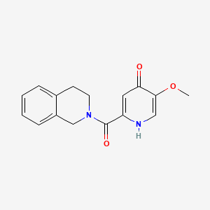 molecular formula C16H16N2O3 B13358864 3,4-dihydroisoquinolin-2(1H)-yl(4-hydroxy-5-methoxypyridin-2-yl)methanone 