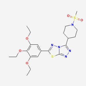 3-[1-(Methylsulfonyl)-4-piperidinyl]-6-(3,4,5-triethoxyphenyl)[1,2,4]triazolo[3,4-b][1,3,4]thiadiazole