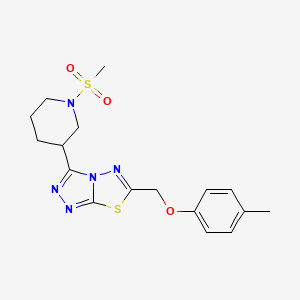 4-Methylphenyl {3-[1-(methylsulfonyl)-3-piperidinyl][1,2,4]triazolo[3,4-b][1,3,4]thiadiazol-6-yl}methyl ether