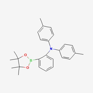 molecular formula C26H30BNO2 B13358899 2-(4,4,5,5-Tetramethyl-1,3,2-dioxaborolan-2-yl)-N,N-di-p-tolylaniline 