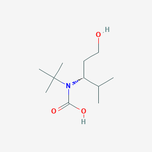 molecular formula C11H23NO3 B13358934 (R)-tert-Butyl(1-hydroxy-4-methylpentan-3-yl)carbamic acid 