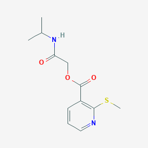 2-Oxo-2-[(propan-2-yl)amino]ethyl 2-(methylsulfanyl)pyridine-3-carboxylate