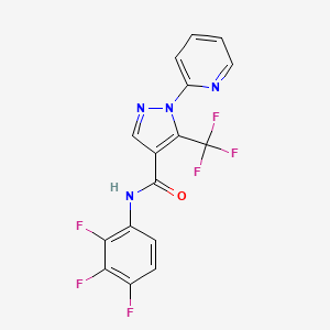 1-(2-pyridinyl)-5-(trifluoromethyl)-N-(2,3,4-trifluorophenyl)-1H-pyrazole-4-carboxamide