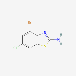 molecular formula C7H4BrClN2S B1335905 4-溴-6-氯-1,3-苯并噻唑-2-胺 CAS No. 38338-20-4