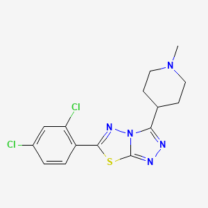 6-(2,4-Dichlorophenyl)-3-(1-methyl-4-piperidinyl)[1,2,4]triazolo[3,4-b][1,3,4]thiadiazole