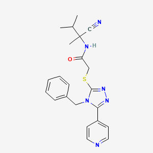 2-{[4-benzyl-5-(pyridin-4-yl)-4H-1,2,4-triazol-3-yl]sulfanyl}-N-(1-cyano-1,2-dimethylpropyl)acetamide