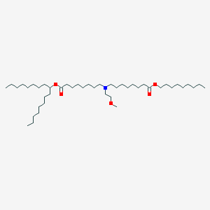 molecular formula C45H89NO5 B13359137 Heptadecan-9-yl 8-((2-methoxyethyl)(8-(nonyloxy)-8-oxooctyl)amino)octanoate 