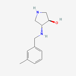 (3R,4R)-4-((3-Methylbenzyl)amino)pyrrolidin-3-ol