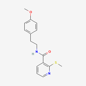 molecular formula C16H18N2O2S B13359192 N-[2-(4-methoxyphenyl)ethyl]-2-methylsulfanylpyridine-3-carboxamide CAS No. 785710-81-8