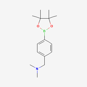 B1335923 N,N-dimethyl-1-[4-(4,4,5,5-tetramethyl-1,3,2-dioxaborolan-2-yl)phenyl]methanamine CAS No. 878197-87-6