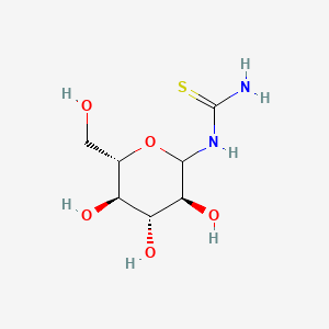 molecular formula C7H14N2O5S B13359256 1-((3S,4R,5R,6S)-3,4,5-trihydroxy-6-(hydroxymethyl)tetrahydro-2H-pyran-2-yl)thiourea 