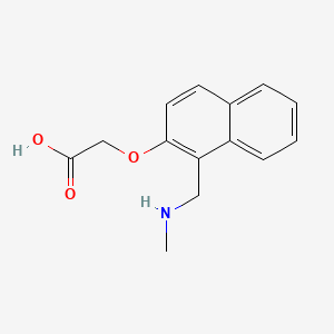 molecular formula C14H15NO3 B13359284 (1-Methylaminomethyl-naphthalen-2-yloxy)-acetic acid 