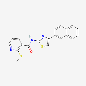 2-(Methylthio)-N-(4-(naphthalen-2-yl)thiazol-2-yl)nicotinamide