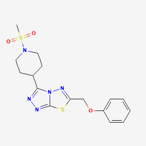 3-[1-(Methylsulfonyl)-4-piperidinyl]-6-(phenoxymethyl)[1,2,4]triazolo[3,4-b][1,3,4]thiadiazole