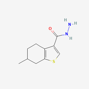 B1335931 6-Methyl-4,5,6,7-tetrahydro-1-benzothiophene-3-carbohydrazide CAS No. 438211-60-0