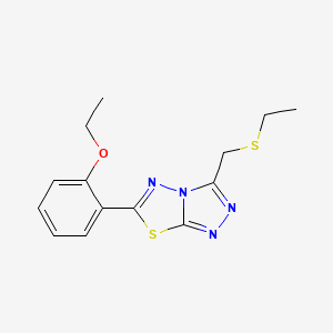 6-(2-Ethoxyphenyl)-3-[(ethylsulfanyl)methyl][1,2,4]triazolo[3,4-b][1,3,4]thiadiazole