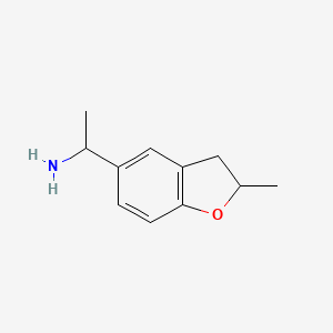 molecular formula C11H15NO B1335936 1-(2-Methyl-2,3-dihydro-1-benzofuran-5-yl)ethanamine CAS No. 889939-90-6