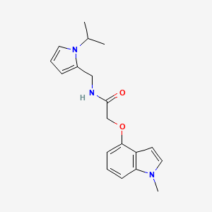 2-[(1-methyl-1H-indol-4-yl)oxy]-N-{[1-(propan-2-yl)-1H-pyrrol-2-yl]methyl}acetamide