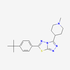 6-(4-Tert-butylphenyl)-3-(1-methyl-4-piperidinyl)[1,2,4]triazolo[3,4-b][1,3,4]thiadiazole