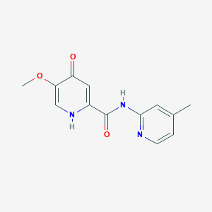 4-hydroxy-5-methoxy-N-(4-methylpyridin-2-yl)pyridine-2-carboxamide